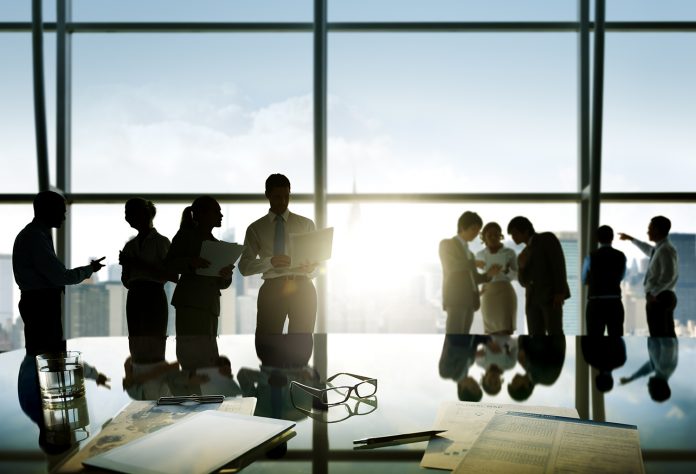 Group of business people discussing in the office