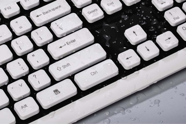 Un teclado lavable