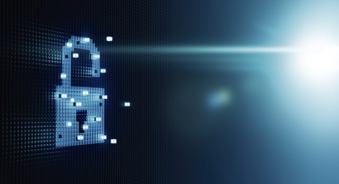 Cube Forming Digital Lock Icon