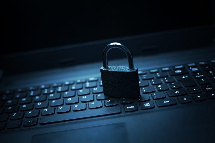 Internet and computer security concept.