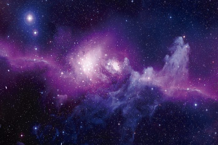 Universe filled with stars, nebula and galaxy